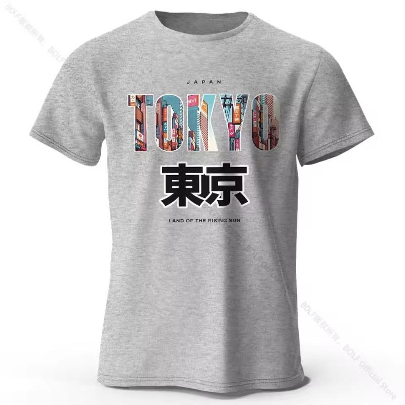 Tokyo Printed Fashion Forward 100% Cotton T-Shirt, Ultra Soft Round Neck Short Sleeve Tee Perfect Men