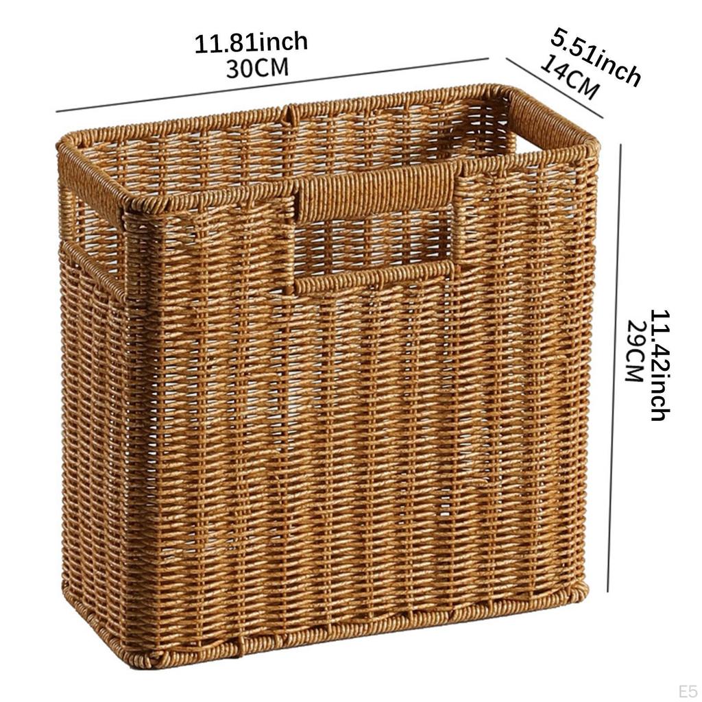 Decorative Japanese Basket for Storing Various Household Items with Handles