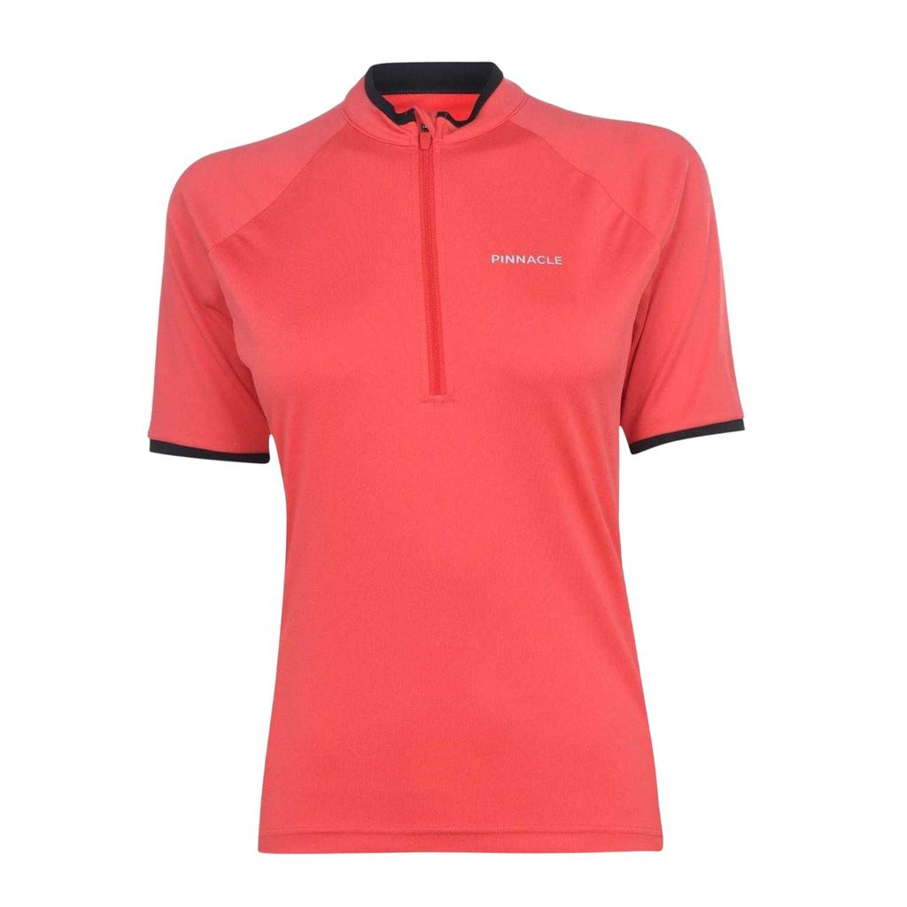 Pinnacle Womens/Ladies Half Zip Short-Sleeved Cycling Jersey