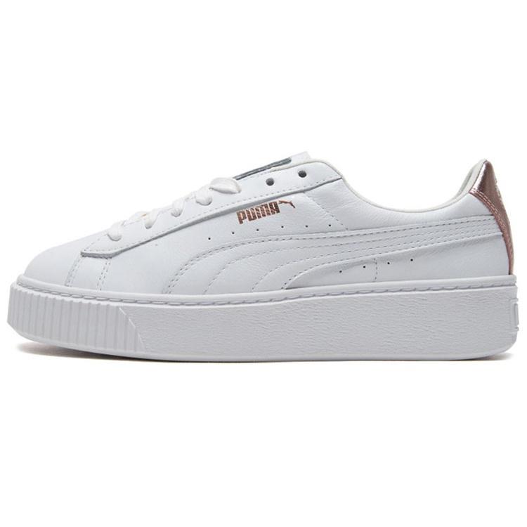 (WMNS) PUMA BASKET PLATFORM RGH Rose Gold Women s 369631-02 EU 41