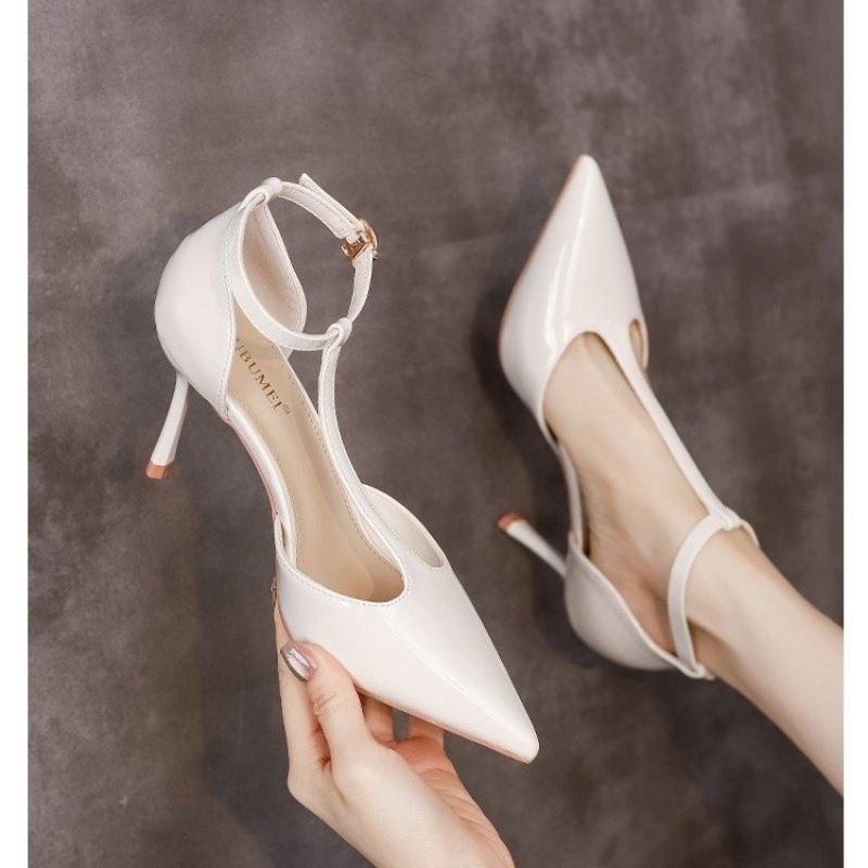 fashion Spring Autumn Brand Women Pumps Shoes Fashion Pointed Toe Ladies Elegant Hollow Out Sandals