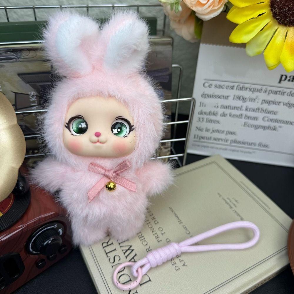Sheep Dog Vinyl Face Plush Toys Family Series Plush Forest Doll Plush Animals Pendant Bag Charm