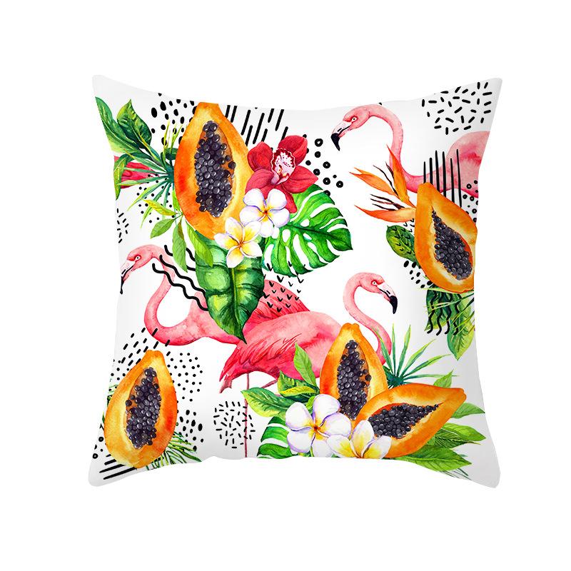 

Наволочка на подушку с принтом цветов и растений, персиковая кожа, скандинавский цветочный, домашняя наволочка на подушку, наволочка на подушку для гостиной 45 * 45Cm (without pillow core)