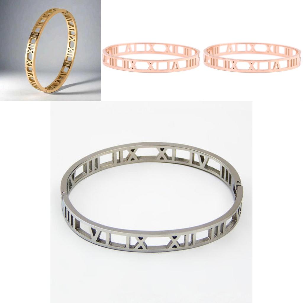 Minimalist Roman Numerals Bracelet For Women And Men Fashion Jewelry