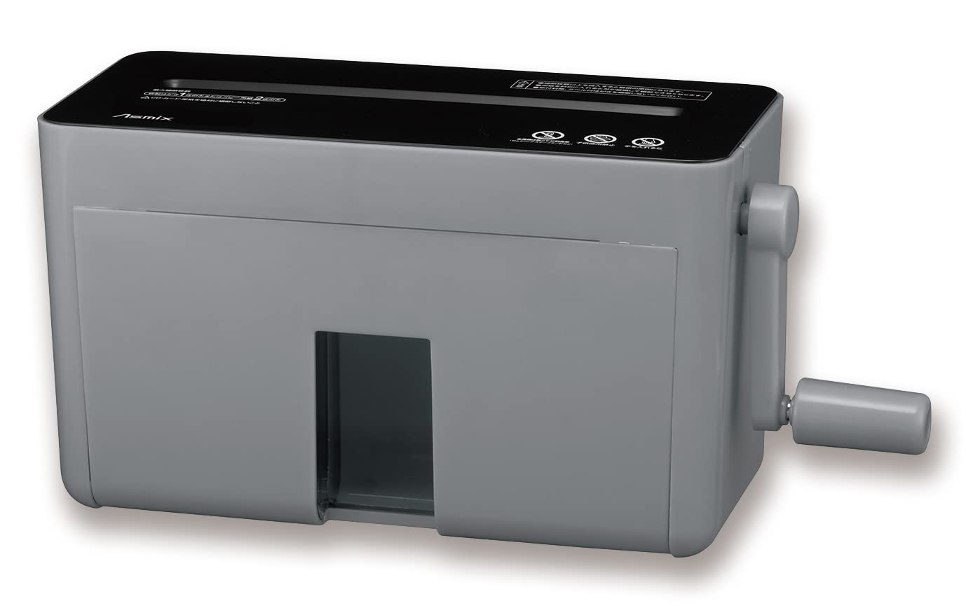 

Asuka Hand Micro-Cut Shredder HM05GR Gray Manual Shredding Large Capacity