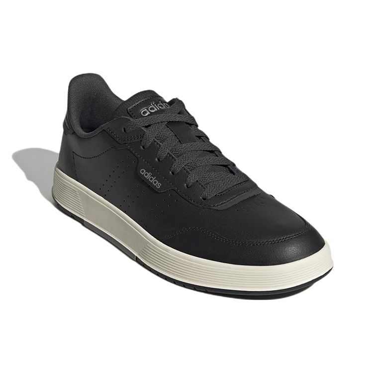 Adidas Neo Nova Court Courtphase Leather Casual Slip-Resistant Durable Lightweight Low-Top Skate Shoes Men Sneakers Black GX5948