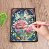50-Page A5 Size Diamond Painting Diary Book Rhinestone Art Painting Notebook Kit for Adults Beginners Holiday Birthday Gift