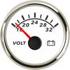 ELING Newest Waterproof Universal 52mm (2") Voltmeter Volt Gauge Meter  with Red Backlight for Car Boat Yacht Truck
