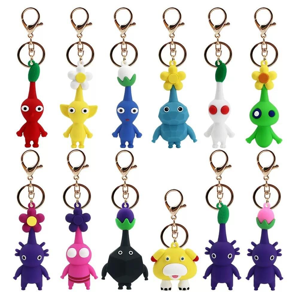 Pikmin 4 Keychain Pvc Cartoon Collectible Gift For Kids And Fans