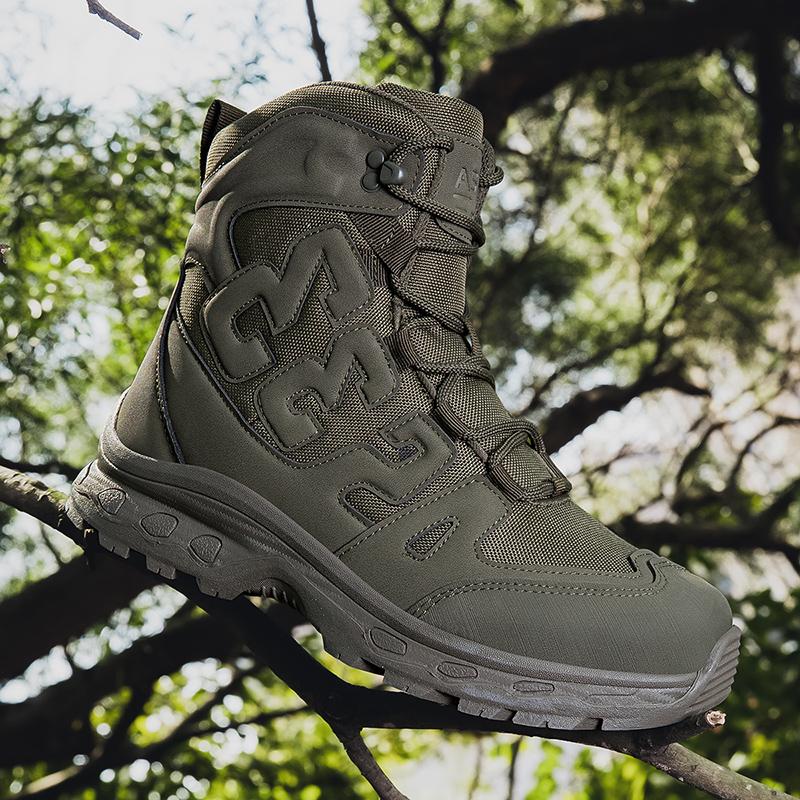 Мужские Ботинки Высококачественные Тренировочные Ботинки Пустынные Ботинки Уличные Удобные Ботинки для Пешего Туризма Пустынные Ботинки Ботинки на Лодыжке Мужские Рабочие Защитные Ботинки 47