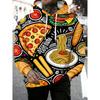Fashion Versatile Men's Food Printed Hoodie Casual Comfort Hoodies Sweatshirts Men’s