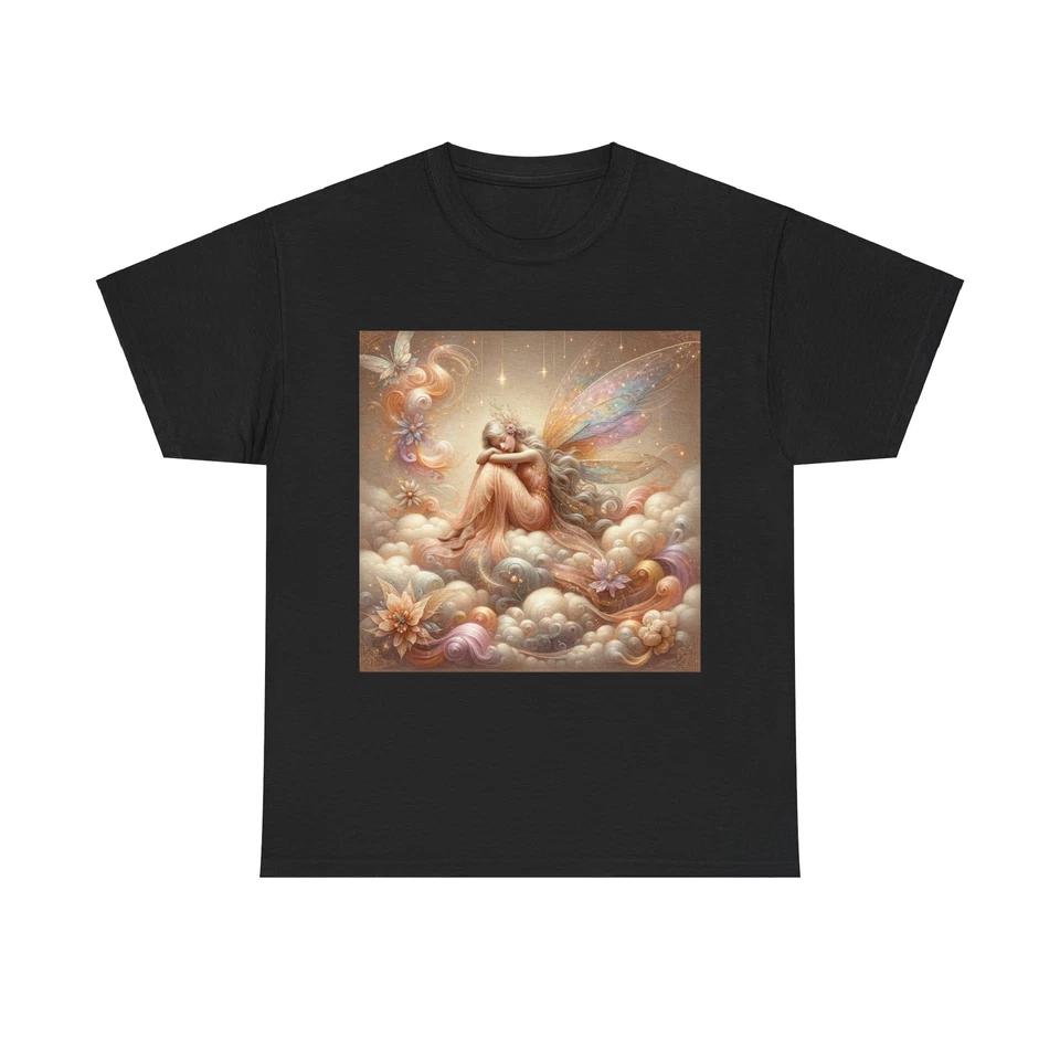Unisex Adult T Shirt Fairy Art Dreamy Clouds Sparkling Stars 4XL