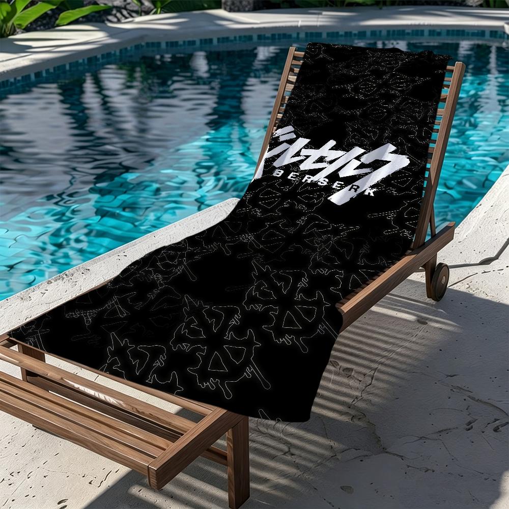B-ber-serk-k game Towel Large Quick-Drying Microfiber G-guts soft Beach Towel for Travel Fitness Sauna Bathing Camping