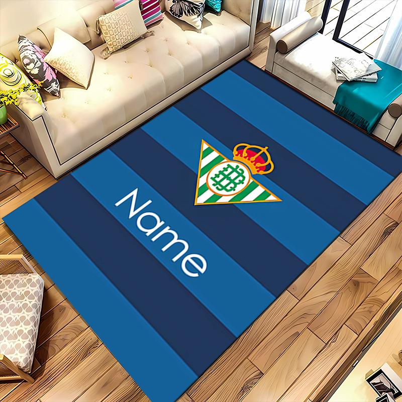 Custom personalization Real Betis Balompié Area Rug - Perfect For Kitchen, Bathroom,Laundry Room Decor Large Size Available,Gift All Seasons