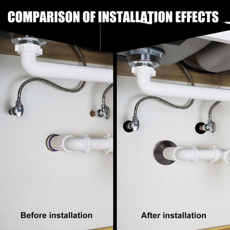 8Pcs Water Pipe Wall Cover Escutcheon Collar Radiator Wall Pipe Tube Decoration For Plumbing And Heating Pipe Enduring