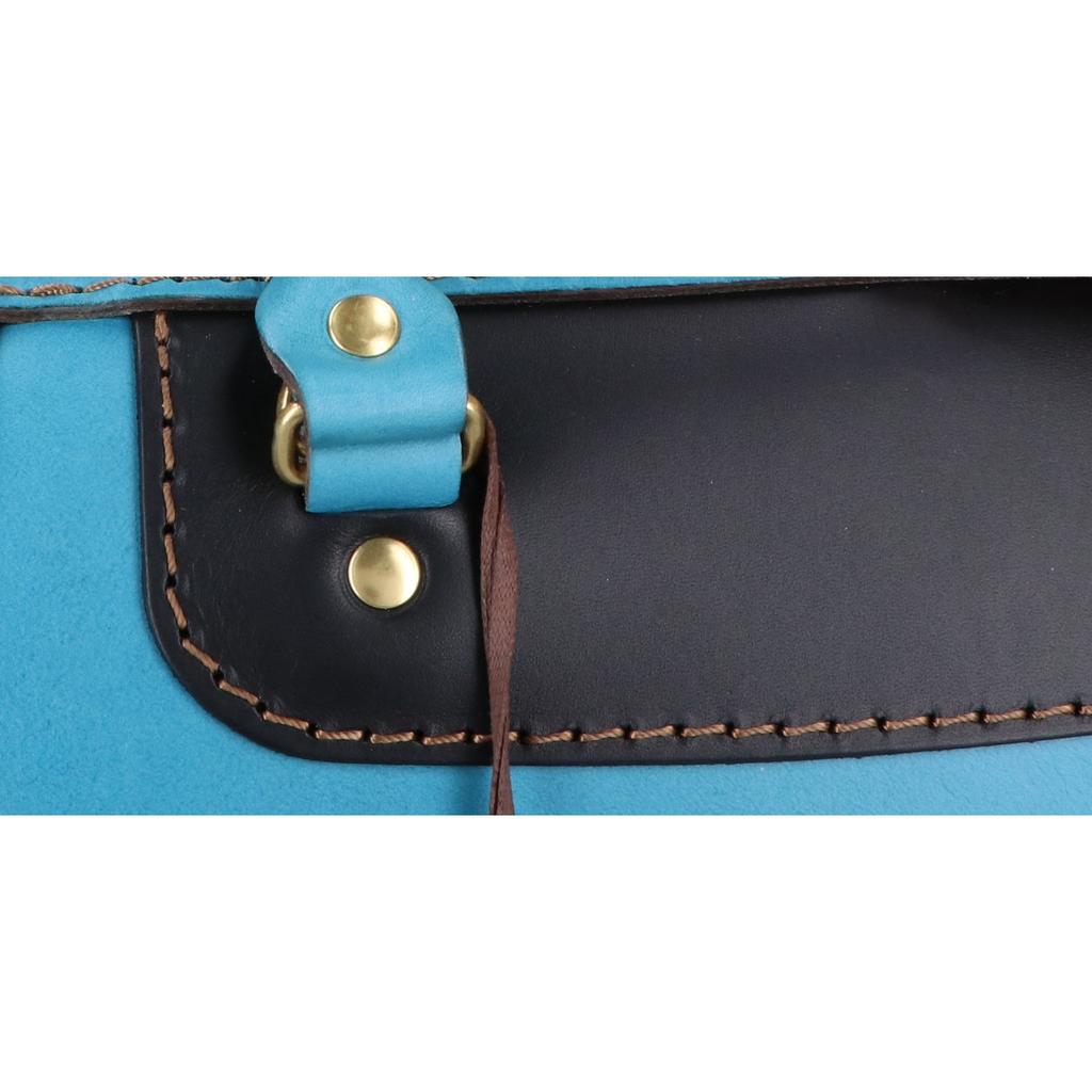 HERZ [Excellent Condition] Two-Tone Nina Boston Bag 2-Way Handbag Cerulean Blue/BlackUsed