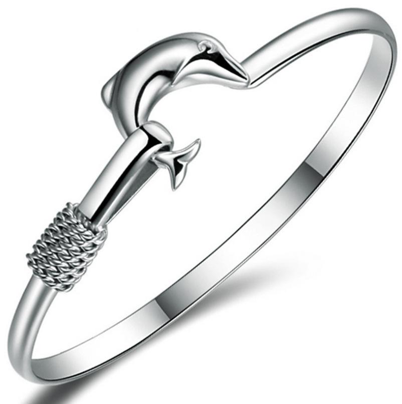 

Креативный браслет «Дельфин» — модные корейские украшения для женщин