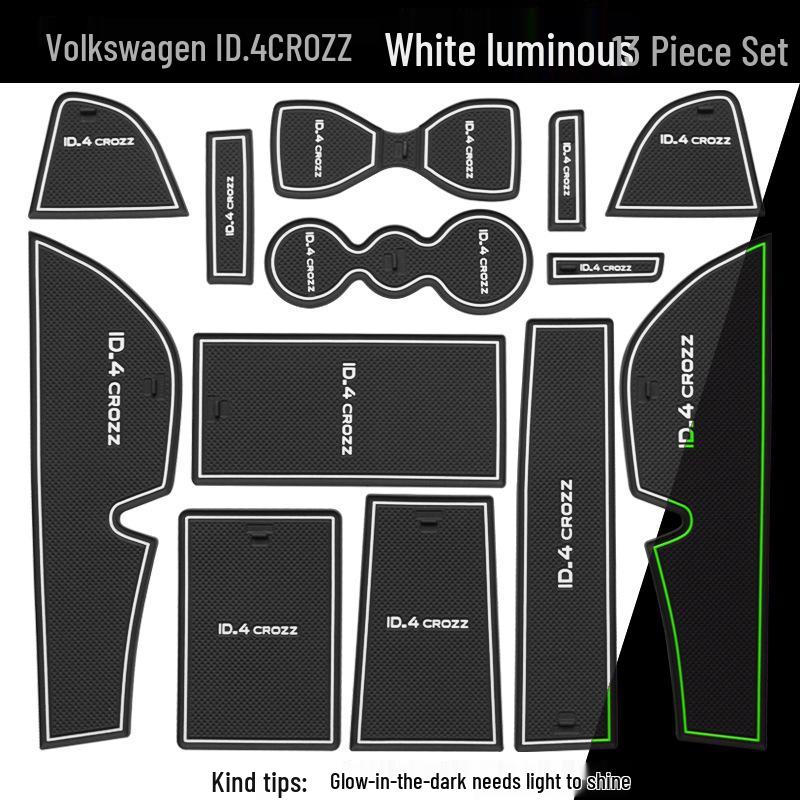 Almofada para Ranhura da Porta e Porta-Copos do Volkswagen ID.4CROZZ para Armazenamento e Decoração