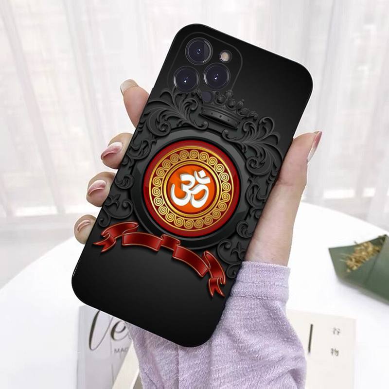 Aum Om Yoga Telefon Fall Für iPhone 8 7 6 6S Plus X SE 2020 XR XS 14 11 12 13 Mini Pro Max Handy Fall