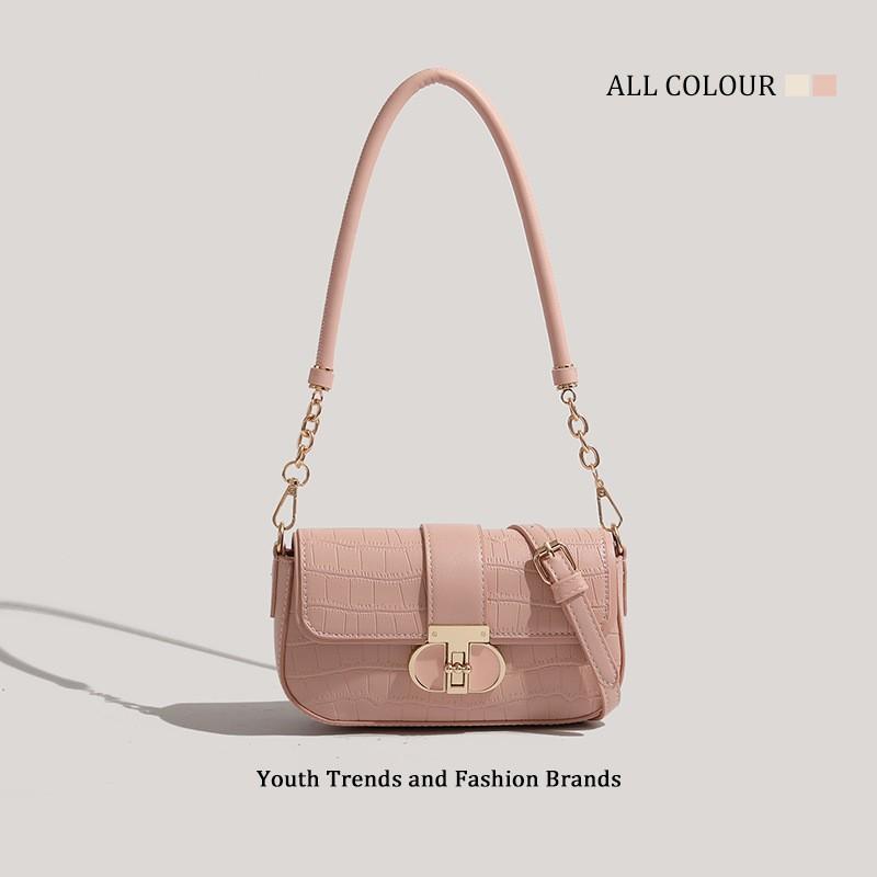 Women s Underarm Bag, Women s Fashion Crocodile Pattern Single Shoulder Small Square Bag, Versatile Crossbody Bag
