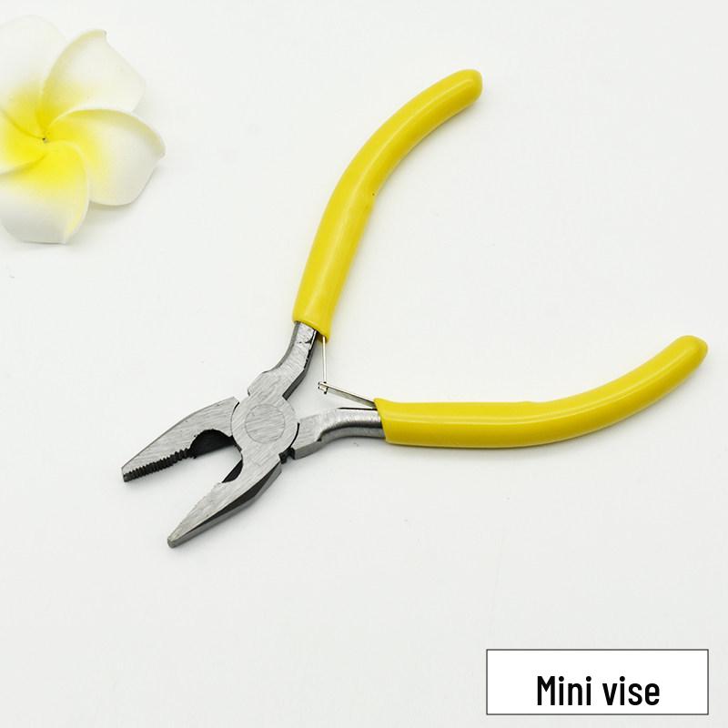 Stainless Steel Precision Needle-Nose Pliers: Non-Serrated, Round-Nose, Angled Cutters for DIY Craft & Jewelry Wire Wrapping