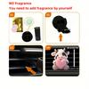 2D Flat Cow Car Vent Clip Decorative Diffuser (fragrance Not Included), Car Interior Decoration, Aromatherapy Clip, Ideal for Holiday Gifts