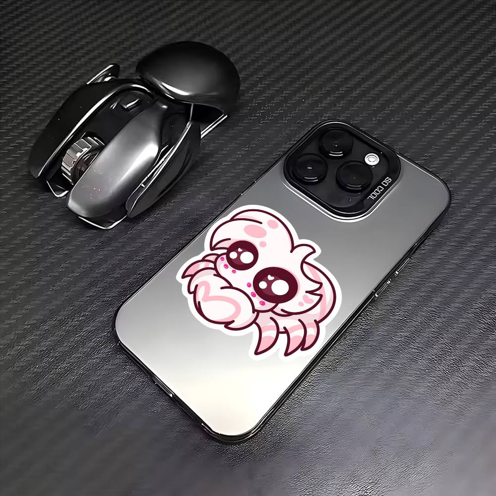 Angel Dust H-Hazbin H-Hotel Colorful Silver Back Phone Case For IPhone 17 16 15 14 13 12 11 Plus Pro Max Plus