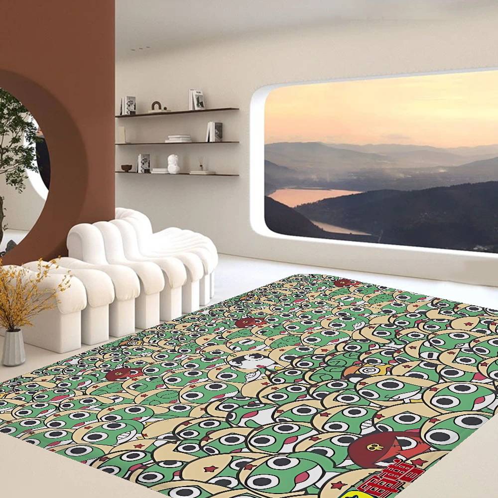 Cartoon Funny Keroro Gunsou Frog Kitchen Mat Kids Room Bedroom Decoration Balcony Anti-Slip Doormat Living Room Alfombra