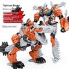 Transforming Triceratops Robot: Toy Tyrannosaurus Rex with Weapons