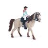 Equestrian Rider Rider and Horse Figurine Simulation Farm Animal Model  Home Decoration