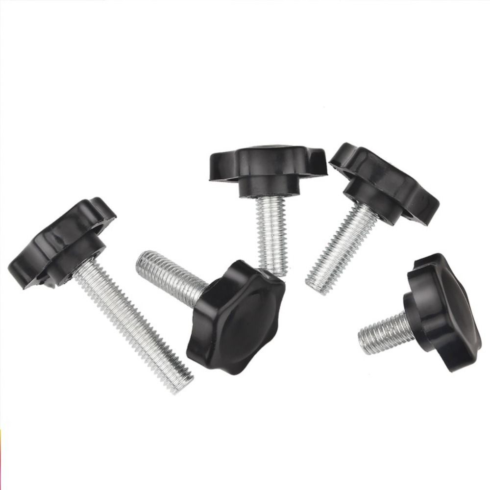 5PCS Star Shape Knob Tightening Screw Plum Blossom Handle Handle Bolt Portable Hex Handle Screw
