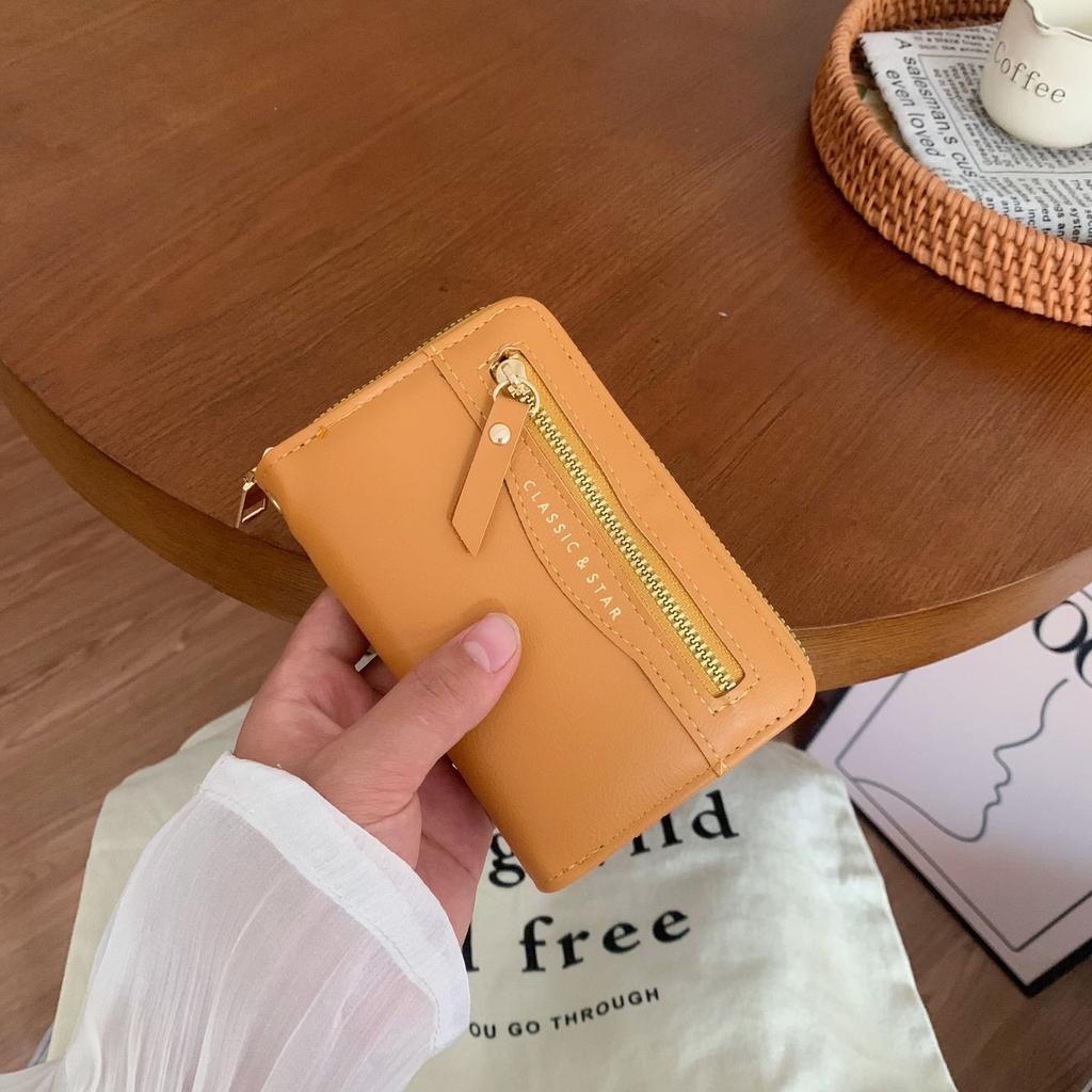 2025 new women's medium and long women's wallet zipper large capacity clutch bag ins female student wallet