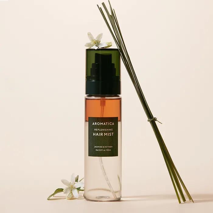 [Natural Hair Perfume] Aromatica Replenishing Hair Mist Jasmine & Vetiver 100ml