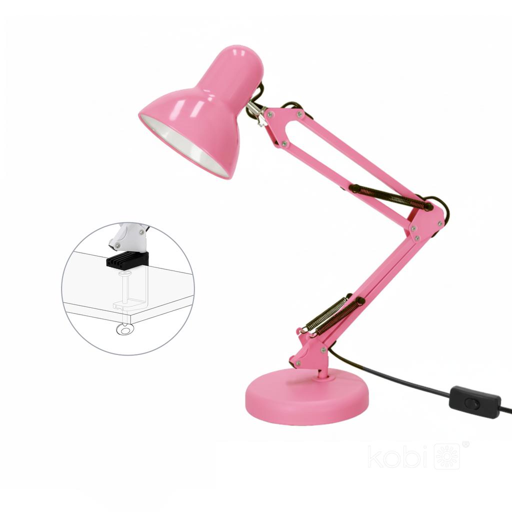 E27 Pink Desk Lamp