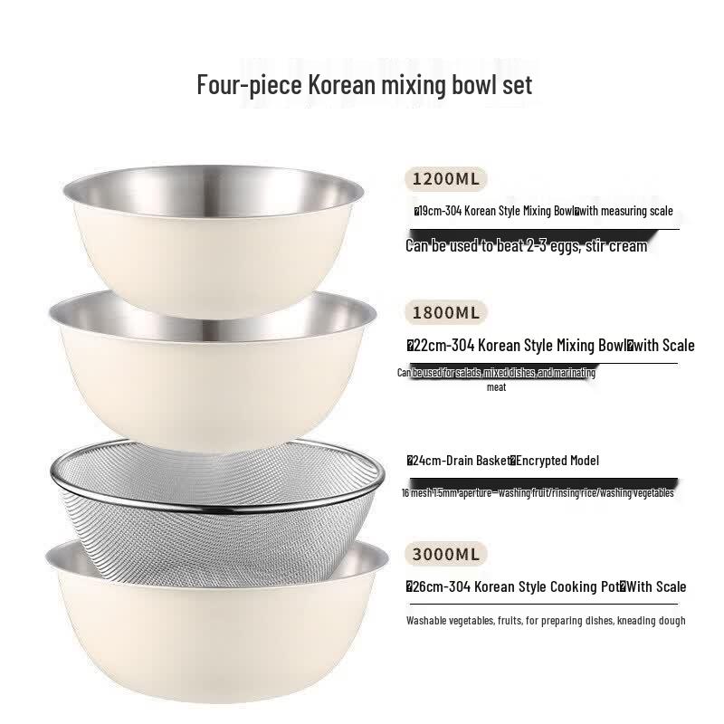 Food Grade 316 Stainless Steel Mixing Bowl