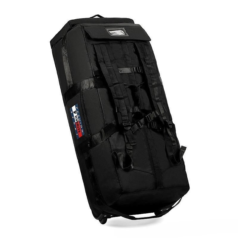 Borsa da Viaggio Super Capiente 85/95cm con Ruote, Traspirante, Impermeabile, Tessuto Oxford, Borsa da Bagaglio, Può Contenere Piumino, Portatile per il Tempo Libero, Pieghevole, Borsa da Campeggio