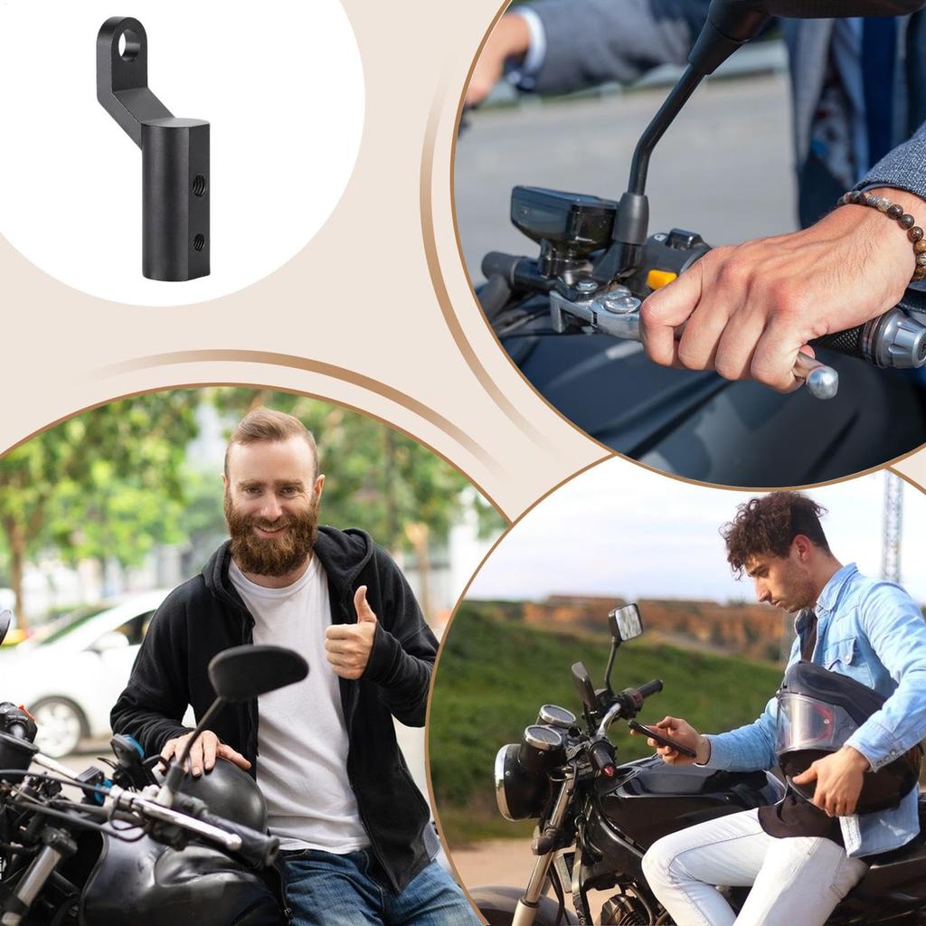 Motorrad Lenkerverlängerungspfosten, Motorrad Lenkerverlängerung, Aluminiumlegierung Spiegelhalterung Verlängerungspfosten |
