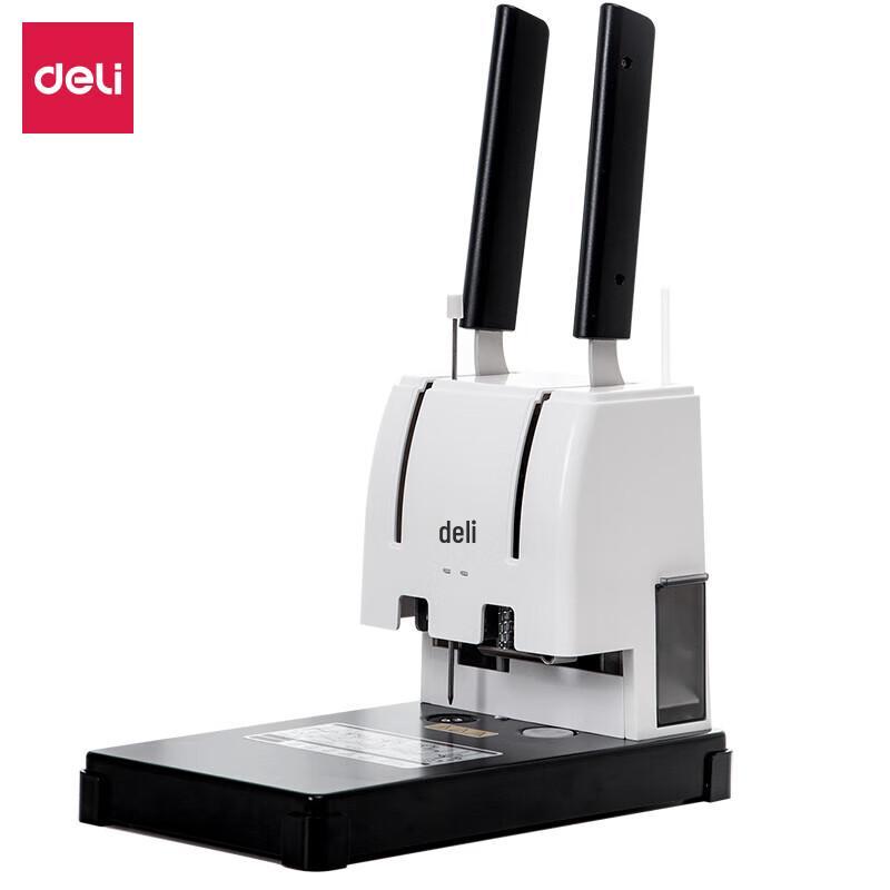 Deli Manual Financial Binding Machine CN plug (adapter included)