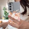 Hydrangea Peony Flower Pattern Case For Samsung Galaxy S26 S25 S24 Ultra S23 S22 S21 FE A54 A15 A35 A55 A16 A26 A36 A56 A17 A37 A57 5G Funda