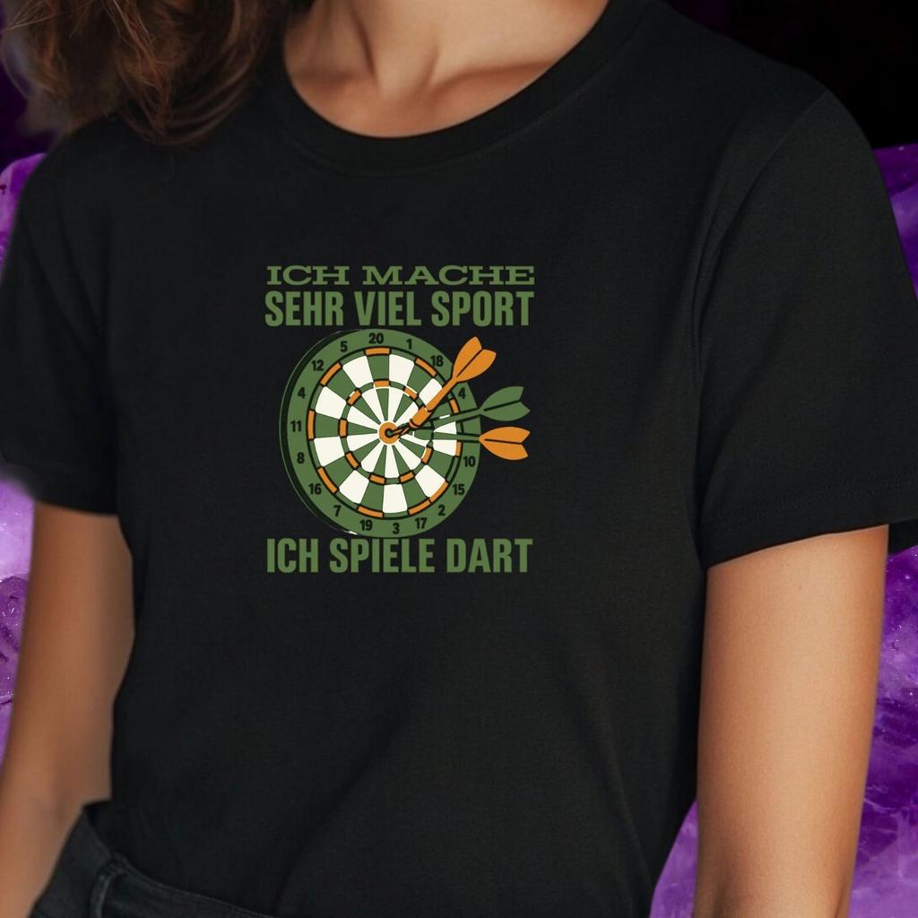 T-Shirt Women I Play Darts Motif Cotton Size S To 3XLWill Open In New Window or Tab