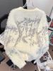 Unisex Sweter z Sztucznego Futra Mink Tie-Dye Retro – Przytulny, Miękki i Ciepły Zimowy Dzianinowy