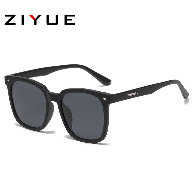 Women's Retro Square Polarized Sunglasses, Anti-UV, Large Frame for Fashion and Driving