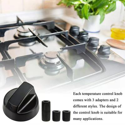 4Pcs Replacement Switc Knob Plastic Knob Gas Stove Control Knob General Range Oven Knob Cooker Hob For Benchtop Burner