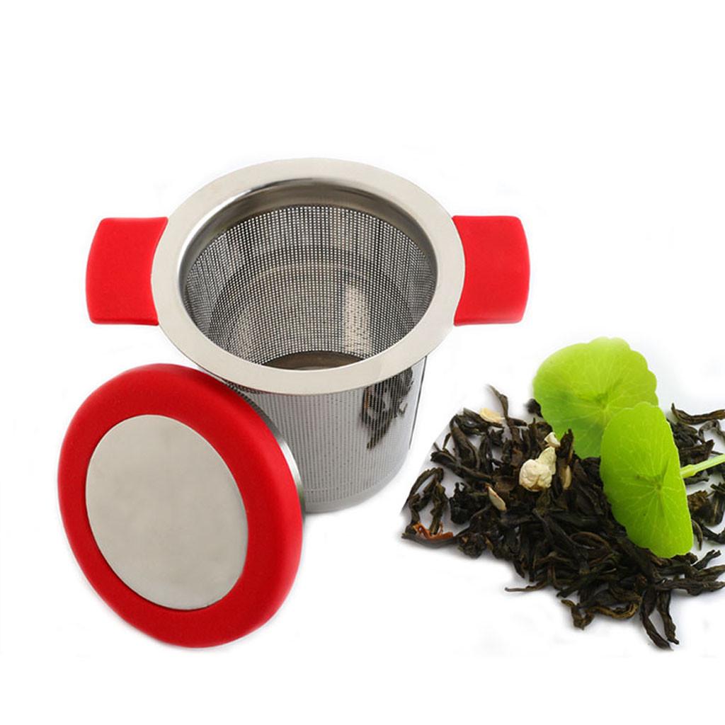 Kitchen Utensils Tea Strainer with Lid