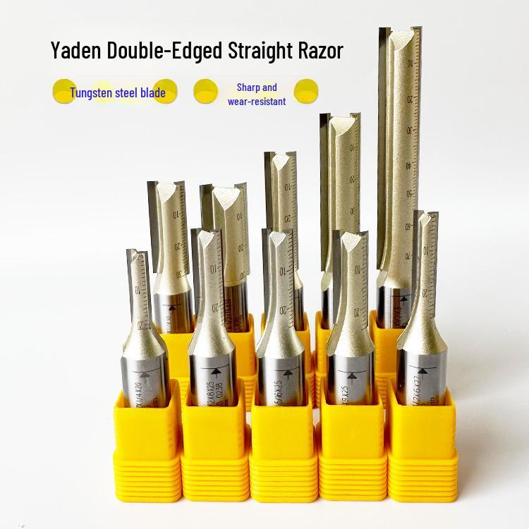

Yaden Double-Edged Tungsten Steel Straight Knife for Woodworking and Trimming 1/4*8