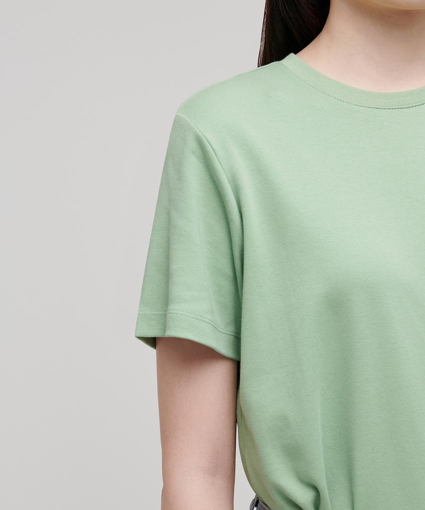 MUSINSA STANDARD WOMAN Women'S Basic Crew Neck T-Shirt [Light Green]