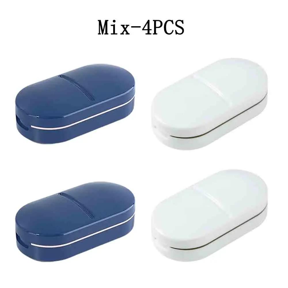 Compact Portable Pill Cutter Integrating Storage Box Adjustable Pill Splitting Crushing Function and Durable Steel Cutting Blade