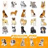 50 Black Dog Pet Series Husky Cartoon Graffiti Stickers Car Suitcase Waterproof Cup