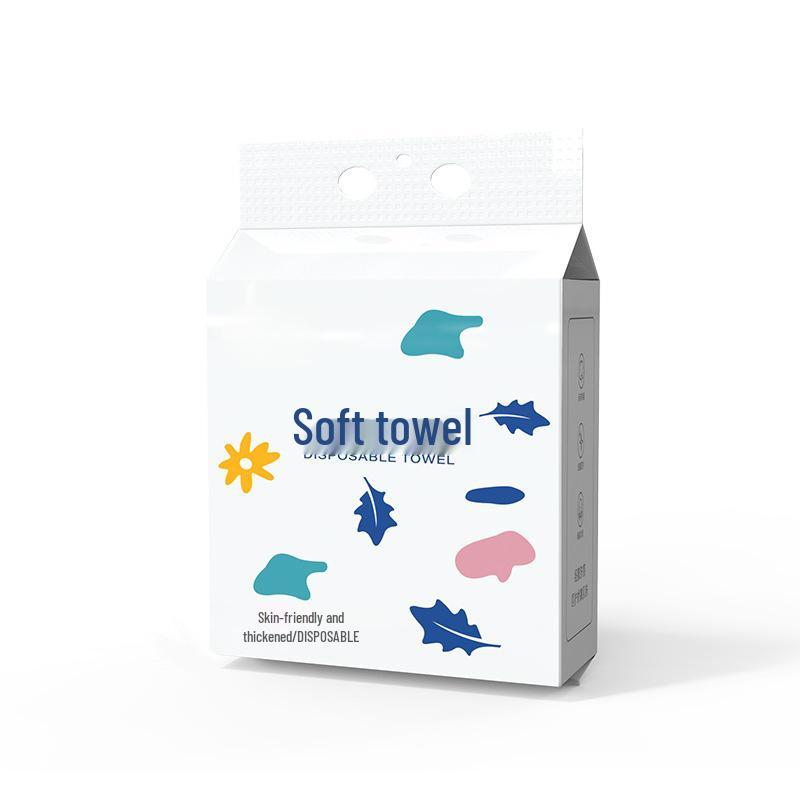 Hanging Disposable Face Towels, Large Family Pack - Soft Cotton, Salon Style, Bottom Draw Design