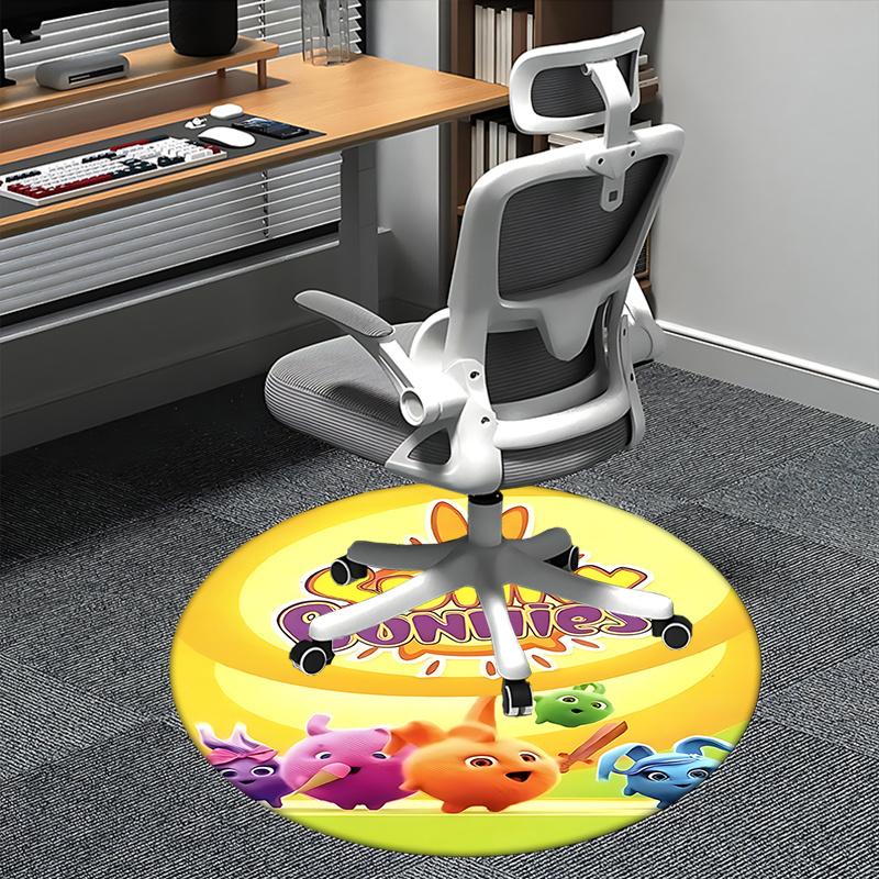 Sunny Bunnies Chair Mat - Round Carpet for Home Decor 80cm